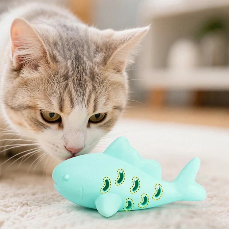 Interactive Fish Chew Toy for Cats – Slow Feeder & Teeth Grinding Kitten Toy