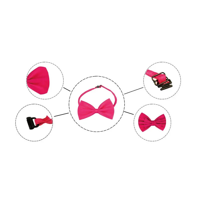 Adjustable Pet Bow Tie – Cats & Dogs | Stylish Collar Accessory