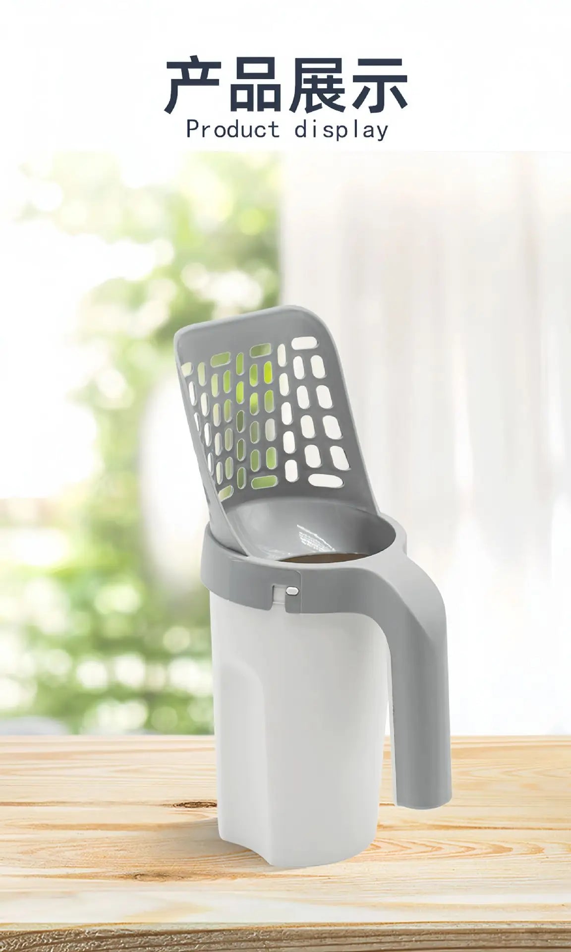 Cat Litter Scoop with Waste Bin – Self-Cleaning Cat Toilet Accessory