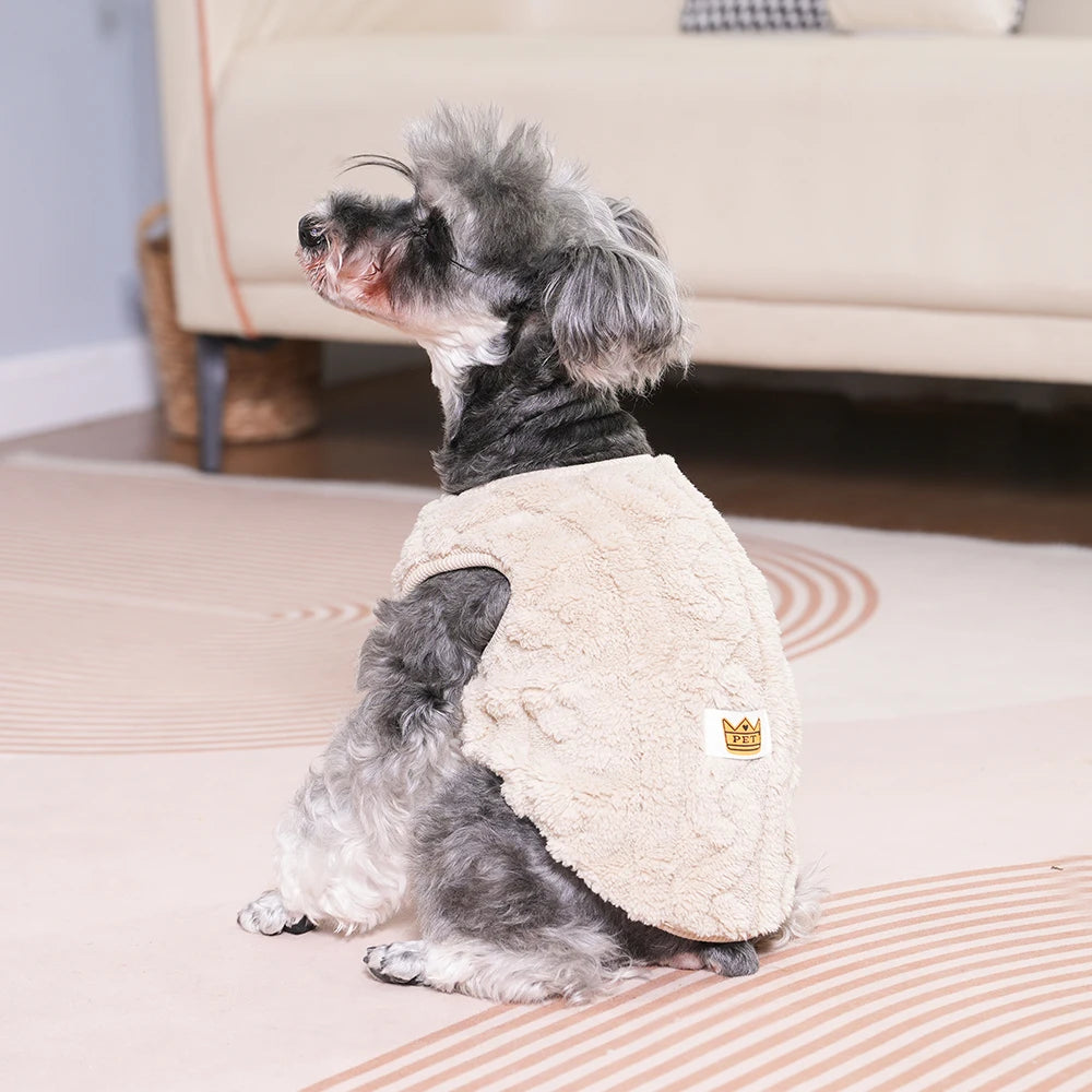 Soft Fleece Pet Sweater – Warm Autumn & Winter Vest for Small Dogs & Cats