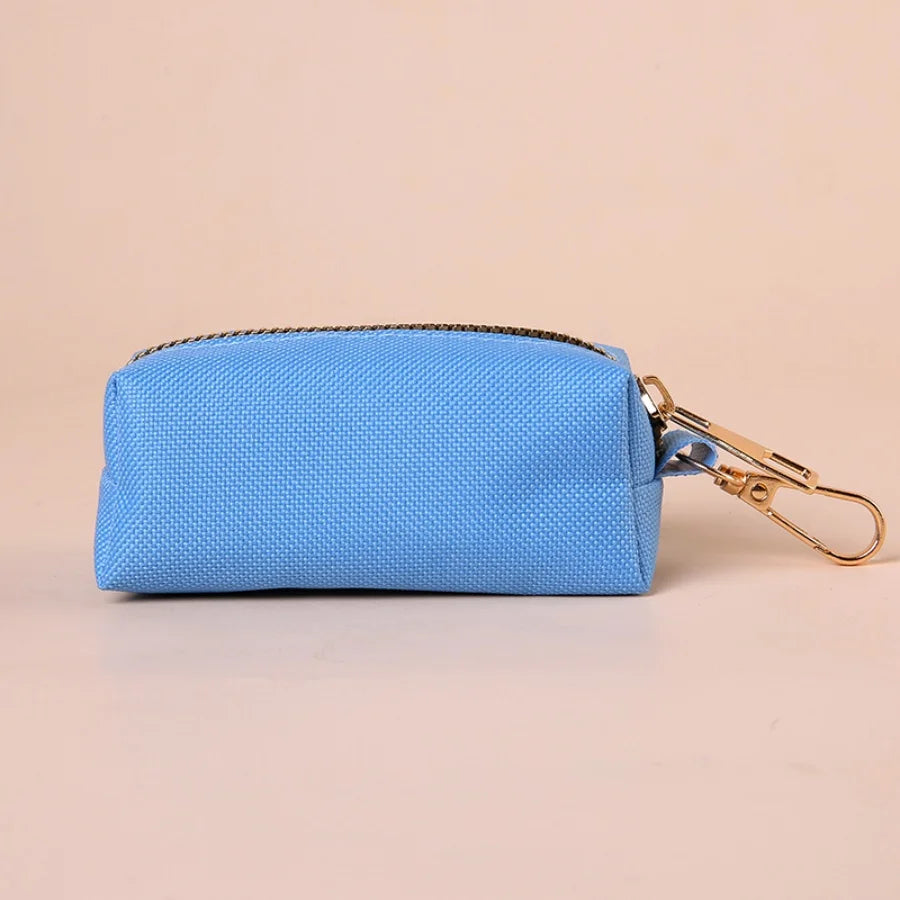 Pet Waste Bag Dispenser with Carabiner Clip – Durable Canvas Holder for Dogs