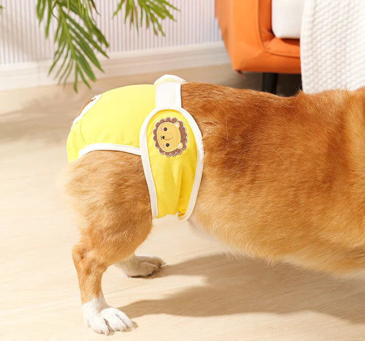 Reusable Female Dogs Diaper Pants Sanitary Female Dog Pants Diapers for Dogs Menstruation Pet Cat Physiological Safety Pants