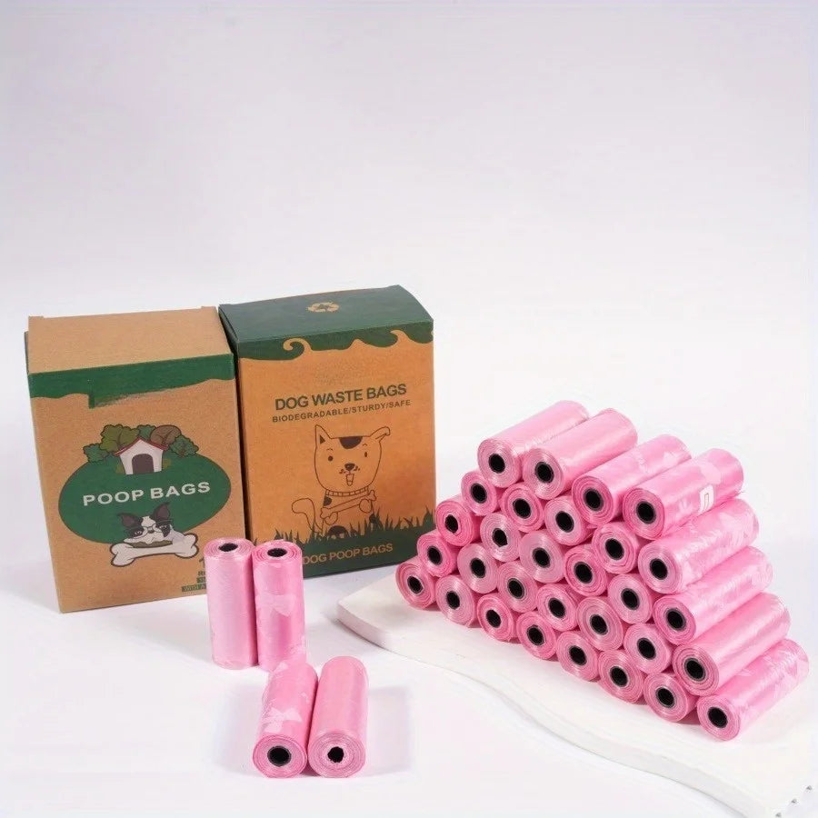 Premium Dog Waste Bags – Extra Thick & Leak-Proof | 8 Rolls / 120 Bags
