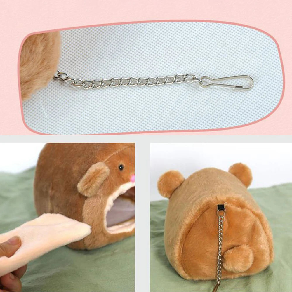 Cozy Small Pet Nest – Winter Warmth Fleece Bed for Hamsters, Rabbits & Squirrels