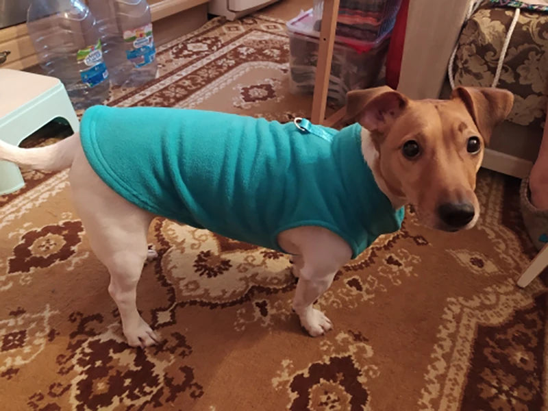 Soft Fleece Pet Vest Jacket with D-Ring | Dog & Cat Winter Coat