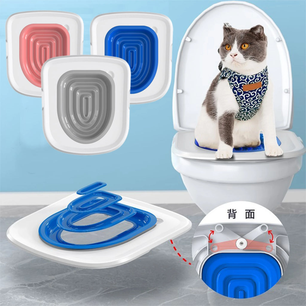 Cat & Dog Toilet Training Kit – Reusable Sand Tray Trainer with Semi-Closed Design | Easy to Clean