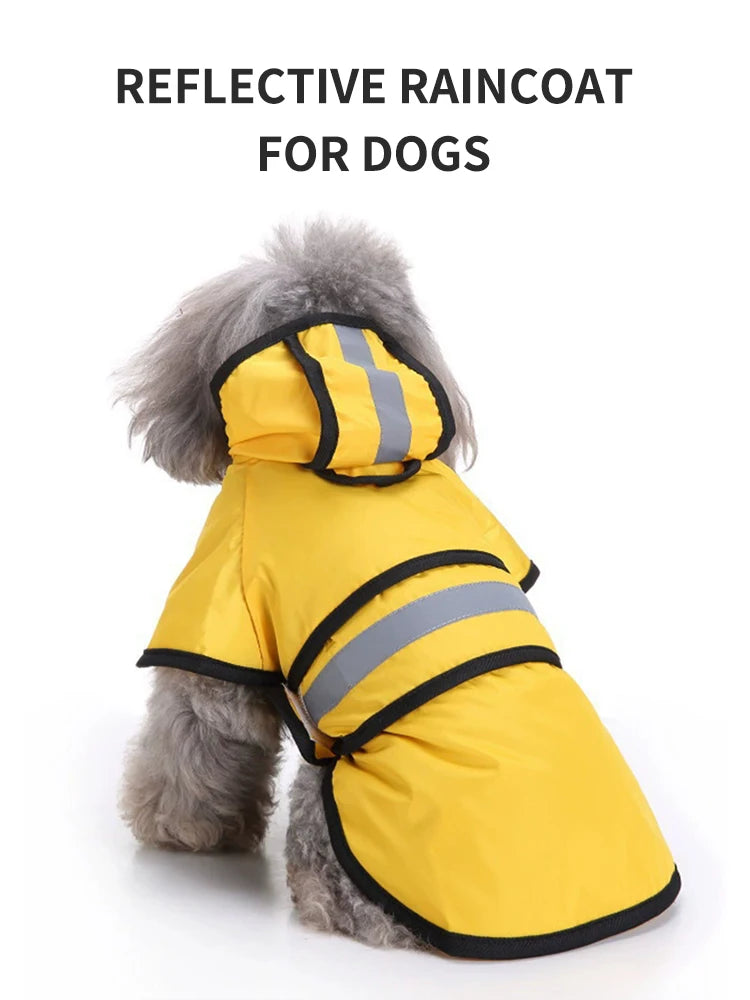 Dog Raincoat – Waterproof & Windproof Jacket for Medium & Large Dogs