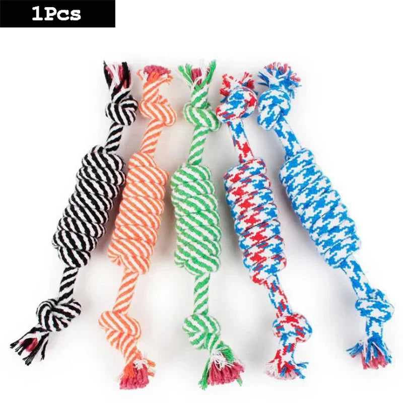 Cotton Rope Dog Toy – Chew & Tug Toy for Puppies & Dogs