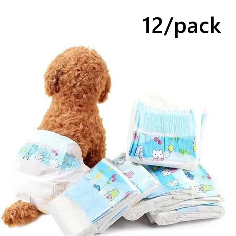Disposable Dog Diapers – Super Absorbent & Leakproof (Pack of 10/12)