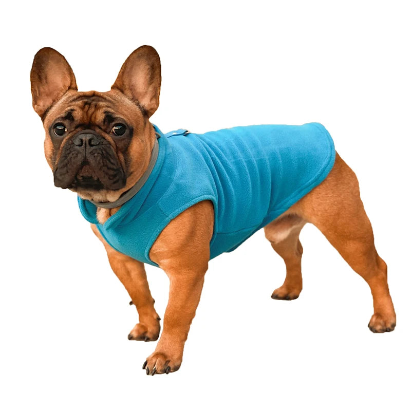 Soft Fleece Pet Vest Jacket with D-Ring | Dog & Cat Winter Coat