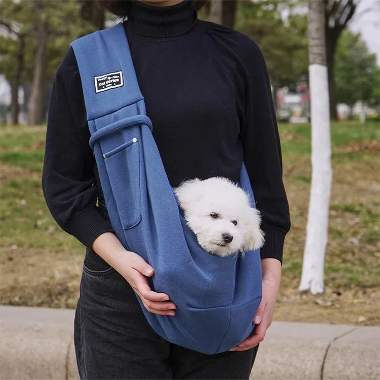 Pet Sling Carrier Bag – Hands-Free Shoulder Bag for Small Dogs & Cats