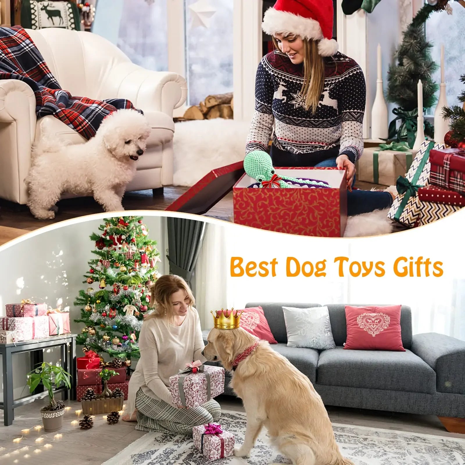Plush Squeaky Dog Toy – Interactive Chew & Cuddle Toy for Dogs