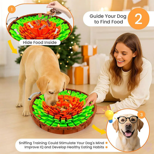 2-in-1 Dog Snuffle Mat & Slow Feeder – Interactive Foraging Toy for Mental Stimulation & Anxiety Relief | Cats & Dogs