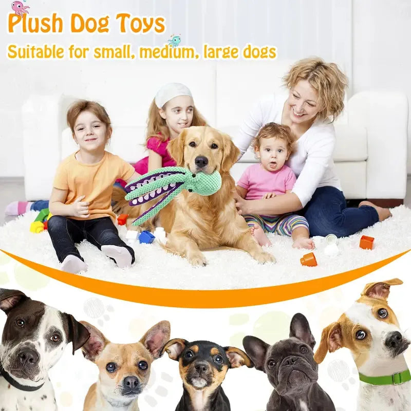 Plush Squeaky Dog Toy – Interactive Chew & Cuddle Toy for Dogs