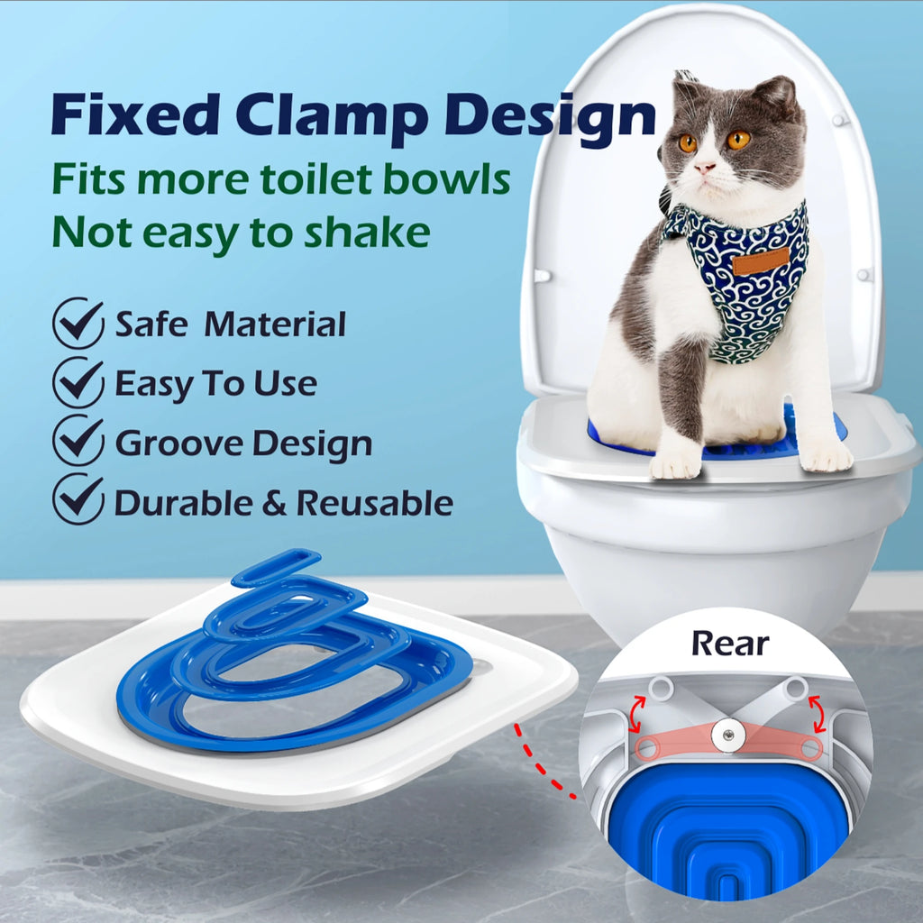 Cat & Dog Toilet Training Kit – Reusable Sand Tray Trainer with Semi-Closed Design | Easy to Clean