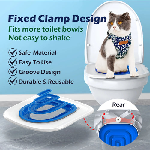 Cat & Dog Toilet Training Kit – Reusable Sand Tray Trainer with Semi-Closed Design | Easy to Clean