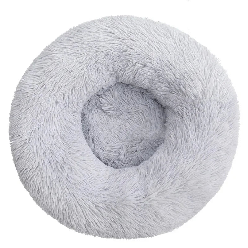 Cozy Round Pet Bed – Ultra-Soft Plush for Dogs & Cats (40–90 cm)