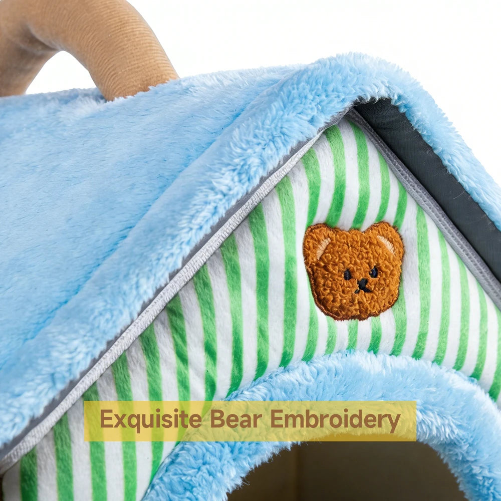 Foldable Cat & Pet House – Cozy Cave Bed for Cats & Small Dogs