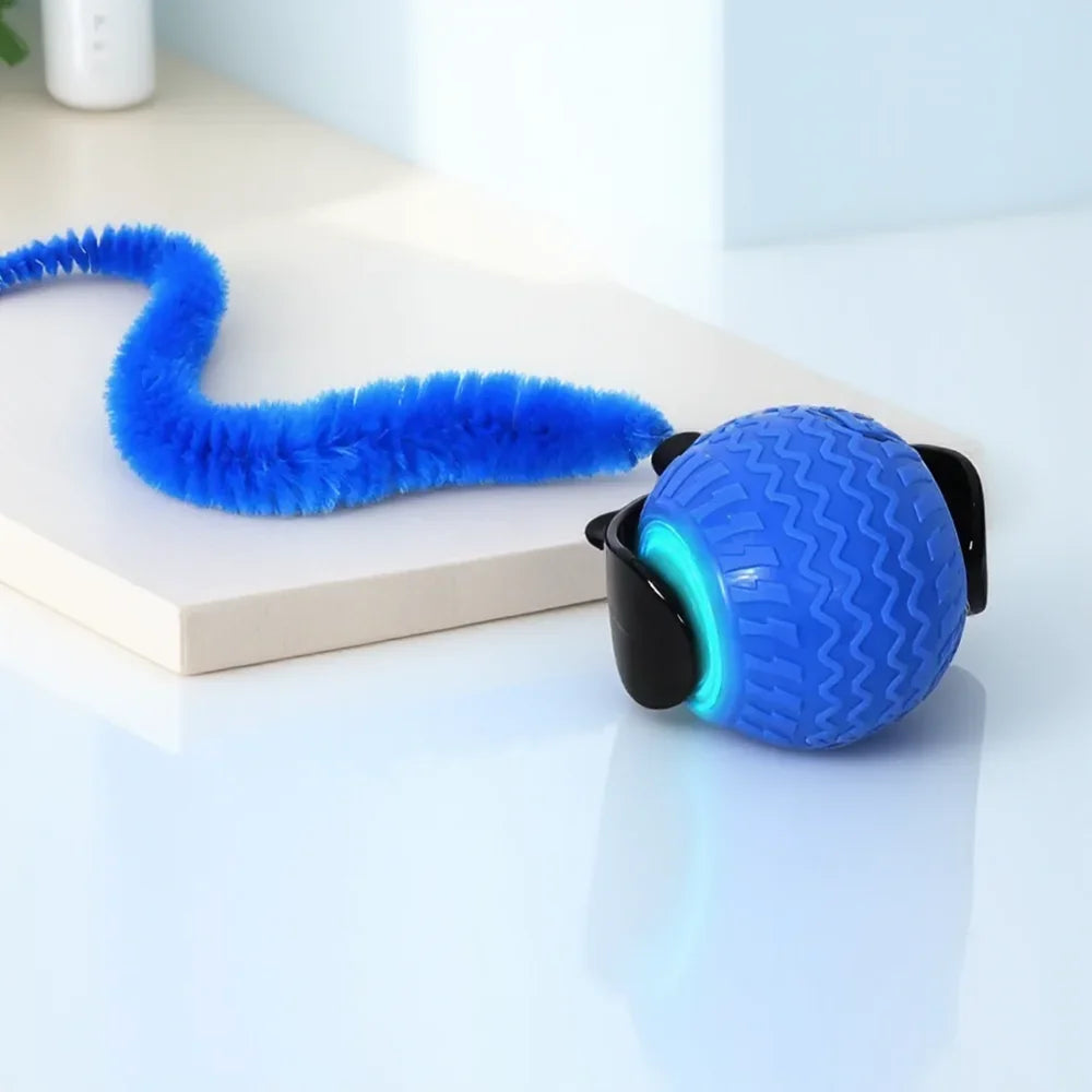 Smart Interactive Cat Ball Toy – Auto-Rolling LED with 3 Speed Modes