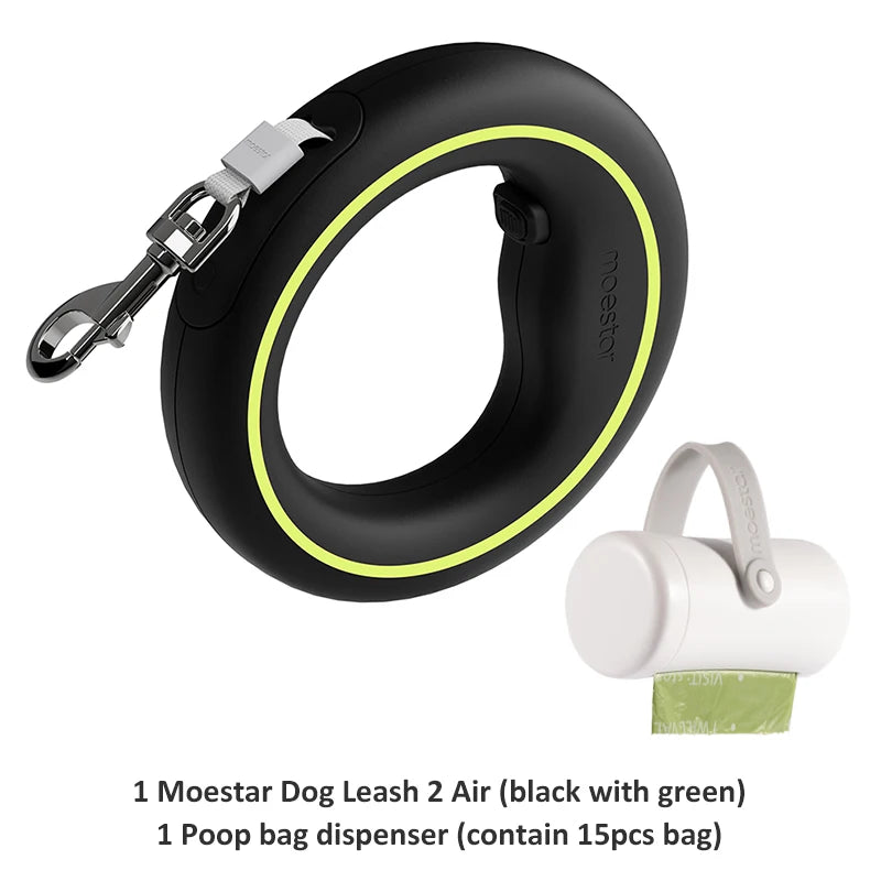MOESTAR Retractable Dog Leash Lite – 3M Hands-Free Walking Rope for Dogs Up to 30kg | CE & FCC Certified