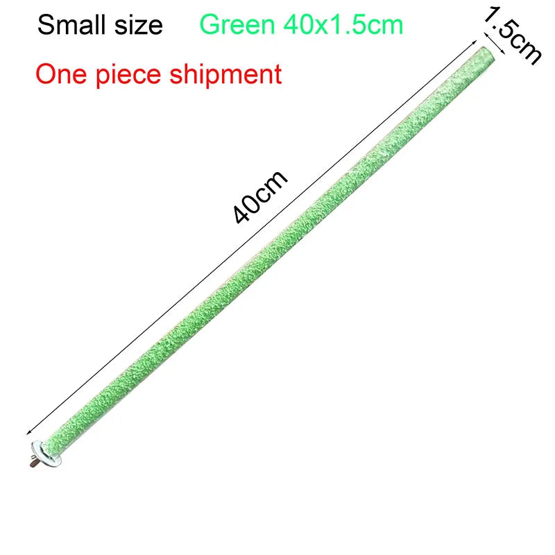 Colorful Wood Parrot Perch Stand – Bird Cage Toy for Small & Medium Birds