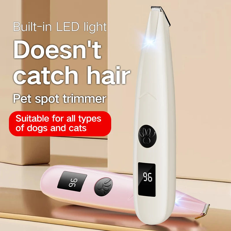Electric Pet Paw Hair Trimmer – Quiet, Safe & Rechargeable Clipper for Dogs & Cats