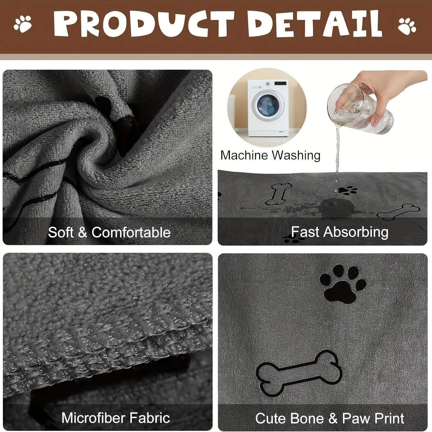 Premium Microfiber Dog Towel – Fast-Drying & Ultra-Absorbent