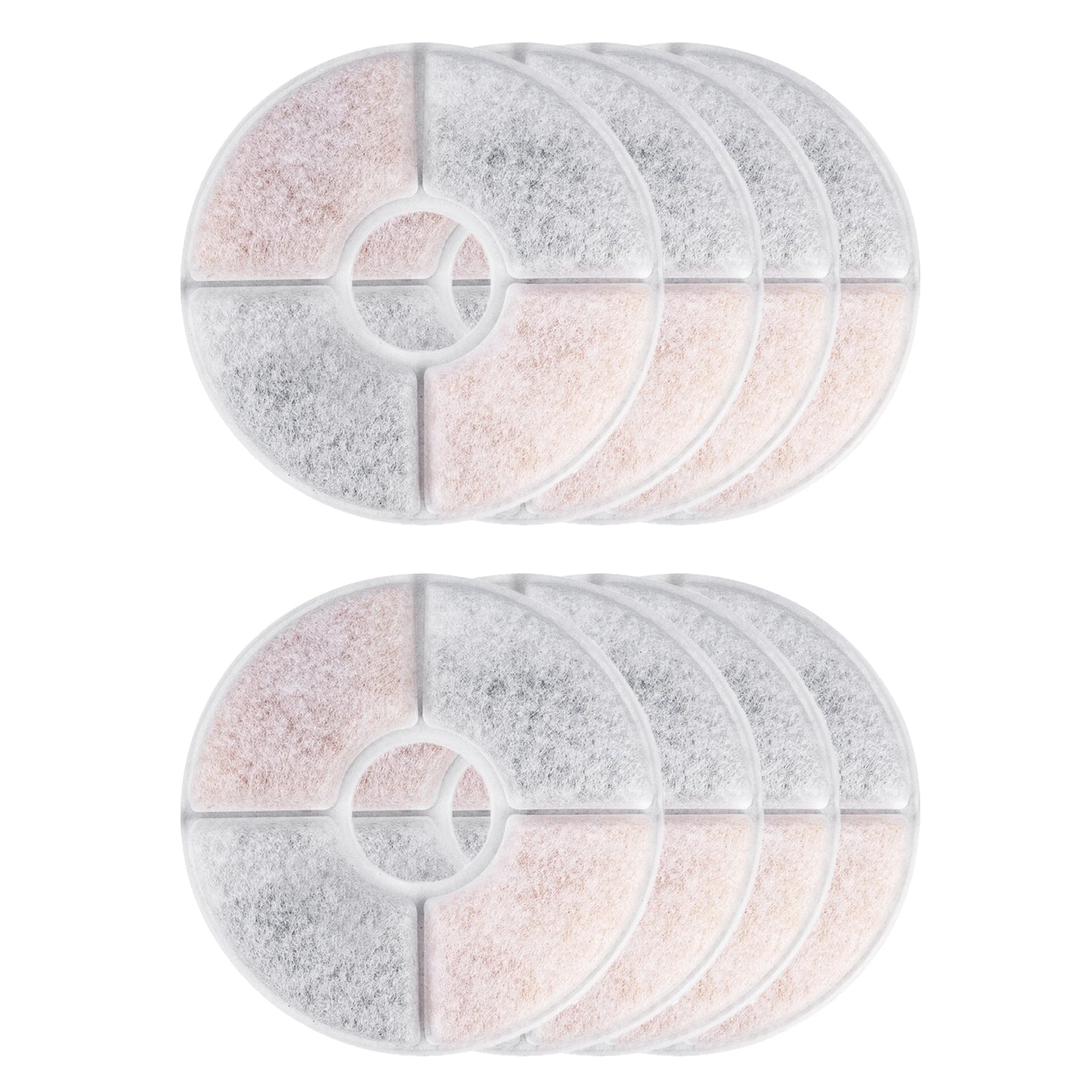Pet Water Fountain Replacement Filters – 3-Stage Activated Carbon Filtration | 4/8/12 PCS