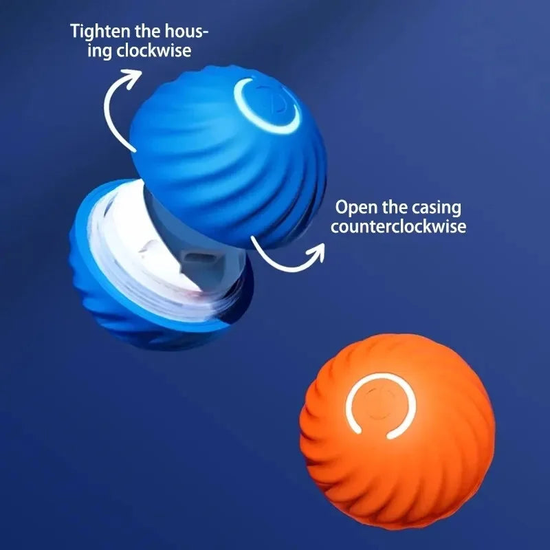 Smart Interactive Pet Ball – USB Rechargeable Auto-Moving Toy for Dogs & Cats