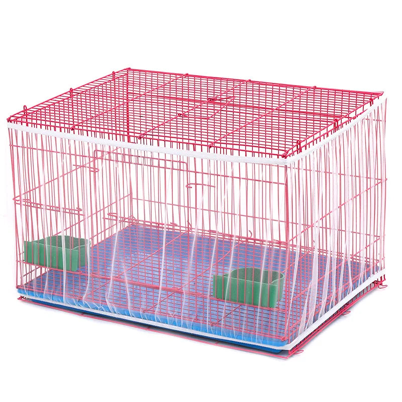 Bird Cage Seed Catcher Net Cover – Stretchy Mesh Skirt for Parrots & Small Birds