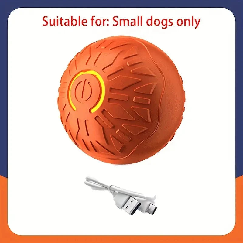 Smart Interactive Pet Ball – USB Rechargeable Auto-Moving Toy for Dogs & Cats