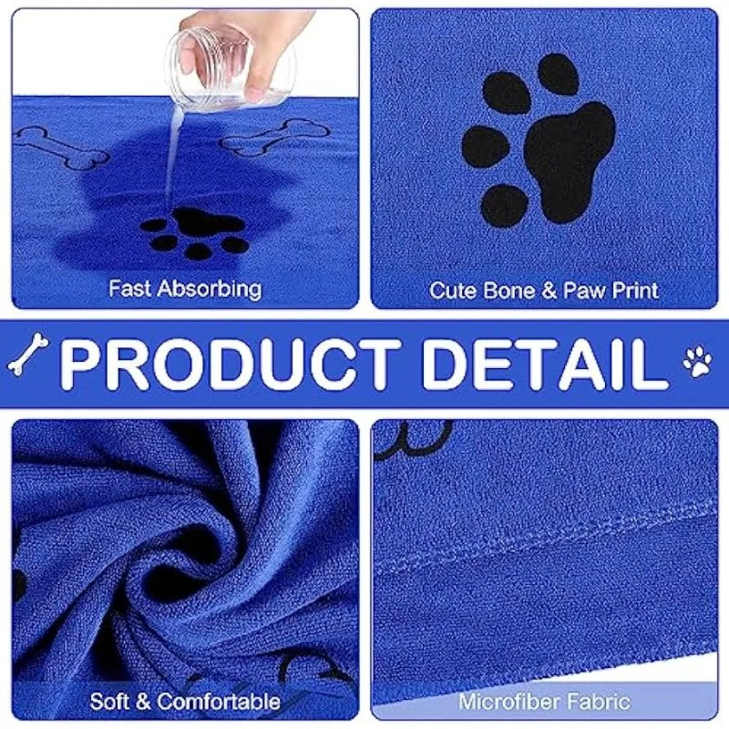 Premium Microfiber Dog Towel – Fast-Drying & Ultra-Absorbent