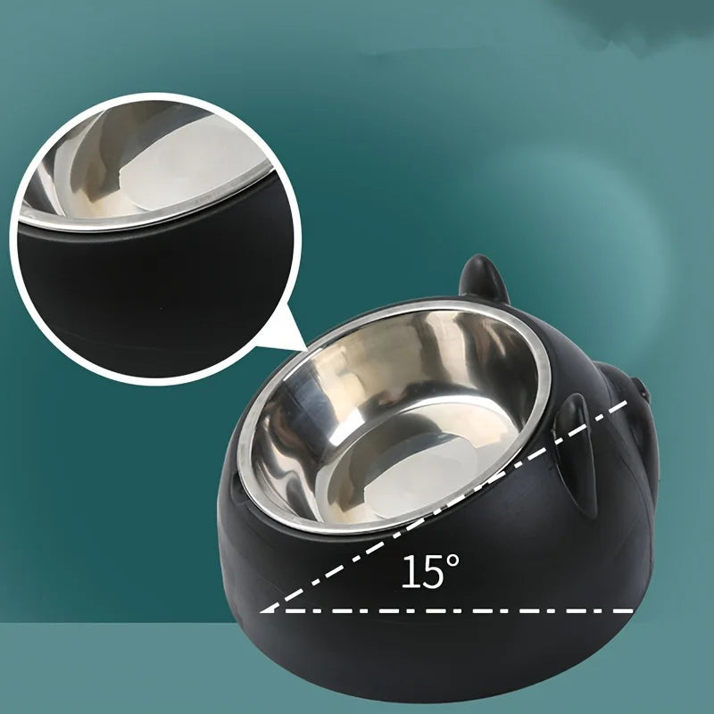 Stainless Steel Pet Bowl – Non-Slip Food & Water Feeder for Cats & Dogs