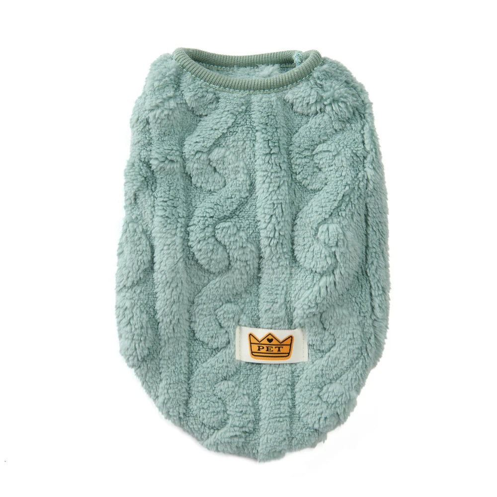 Soft Fleece Pet Sweater – Warm Autumn & Winter Vest for Small Dogs & Cats
