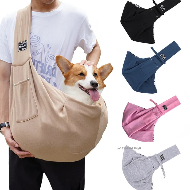 Pet Sling Carrier Bag – Hands-Free Shoulder Bag for Small Dogs & Cats