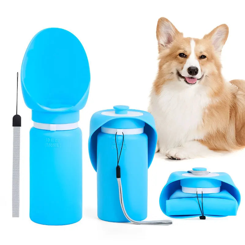 HydroWalk – Portable Foldable Dog Water Bottle & Dispenser 550ML