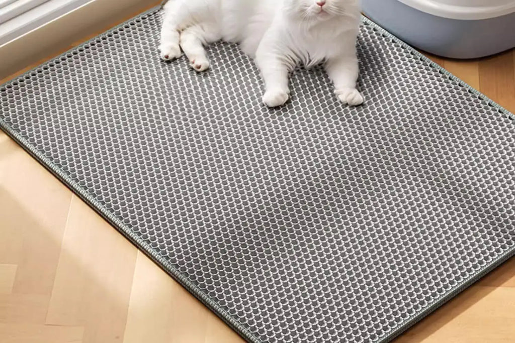 Double-Layer Cat Litter Mat – Waterproof, Non-Slip & Washable