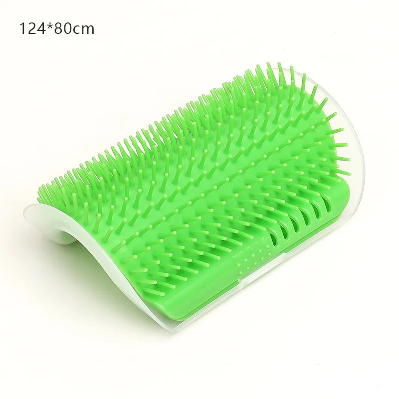 Cat Corner Grooming Brush – Self-Cleaning Massage & Hair Removal Comb