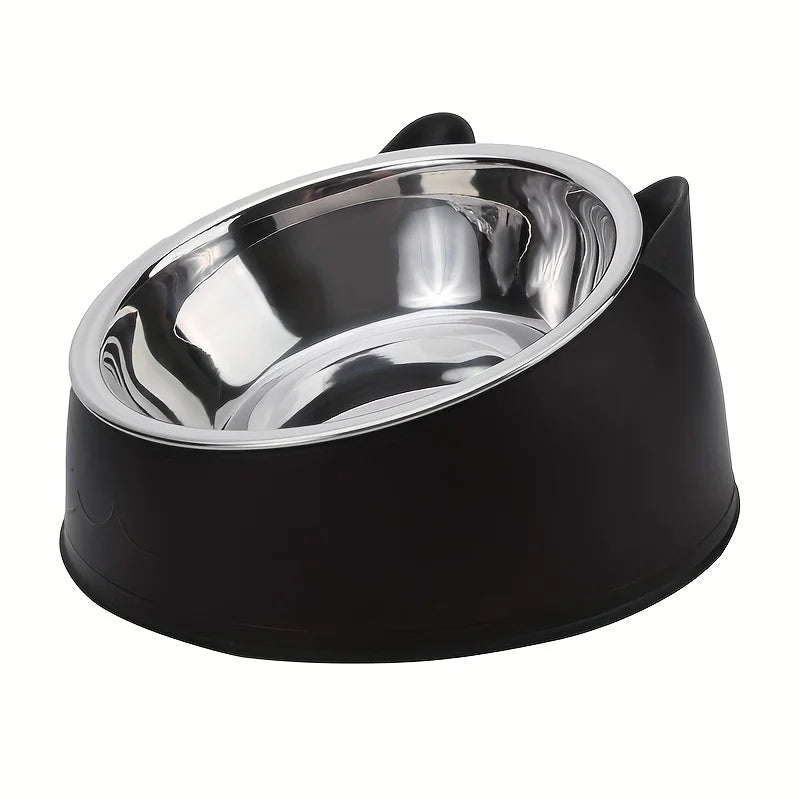 Stainless Steel Pet Bowl – Non-Slip Food & Water Feeder for Cats & Dogs