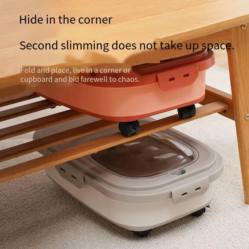 Collapsible Pet Food Storage Container – Airtight & Space-Saving (13 / 33 LB)