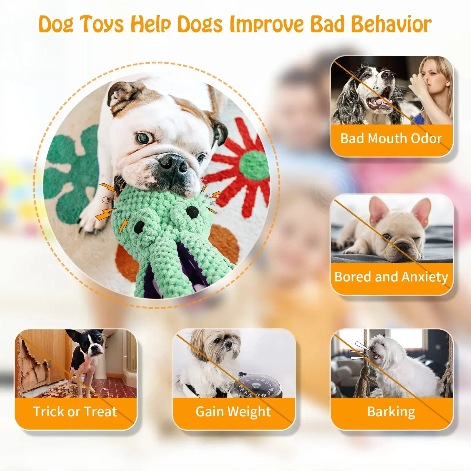 Plush Squeaky Dog Toy – Interactive Chew & Cuddle Toy for Dogs