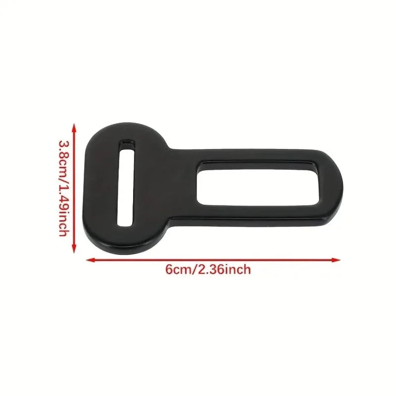 Stainless Steel Pet Seat Belt Clip Adapter – Universal Car Safety Buckle for Dogs & Cats