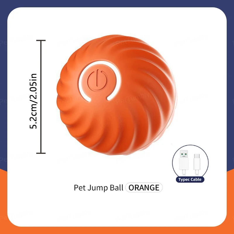 Smart Interactive Pet Ball – USB Rechargeable Auto-Moving Toy for Dogs & Cats