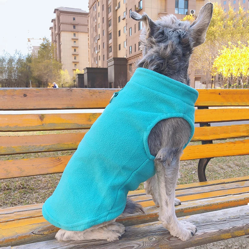 Soft Fleece Pet Vest Jacket with D-Ring | Dog & Cat Winter Coat