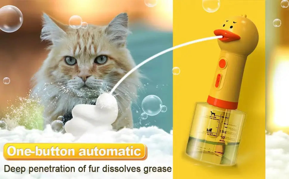Electric Pet Foam Bath Dispenser – USB Rechargeable | Dog & Cat Grooming