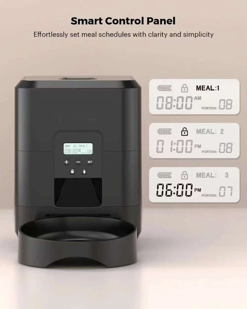 Smart 2L Automatic Pet Feeder with WiFi App Control – Timed & Portion-Controlled Food Dispenser for Cats & Dogs