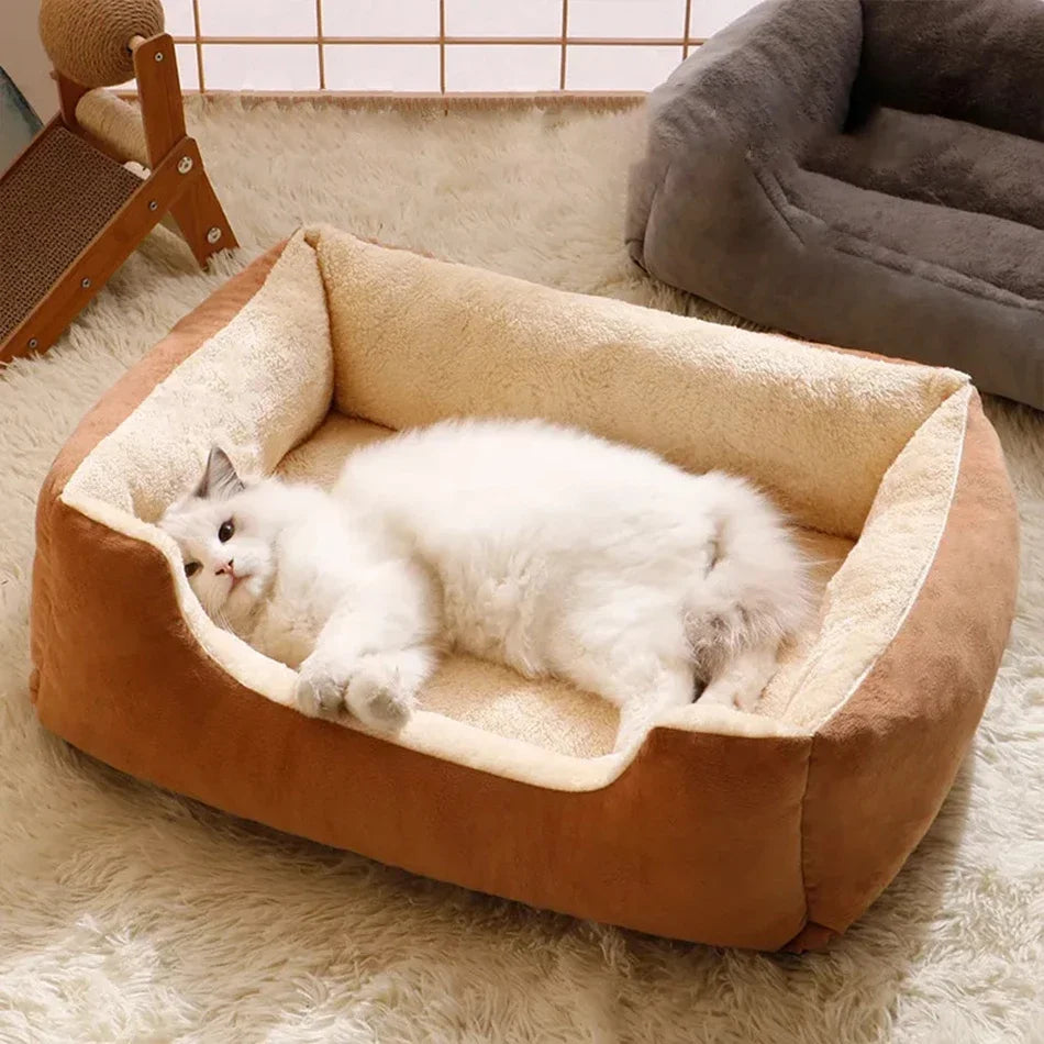 Plush Pet Bed for Cats & Dogs | Soft Breathable Cushion