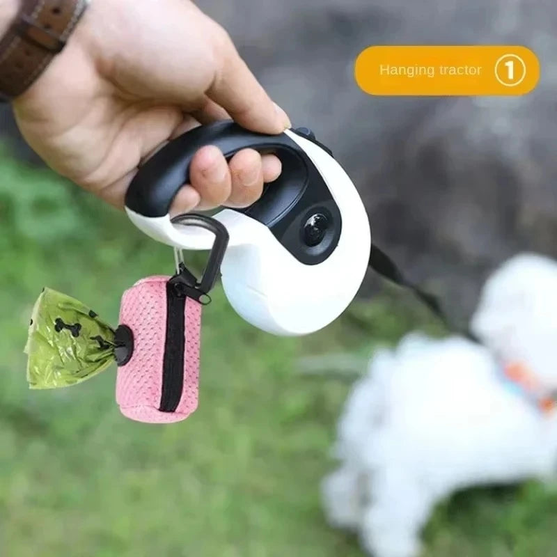 Premium Dog Poop Bag Dispenser – Hands-Free Leash Attachment