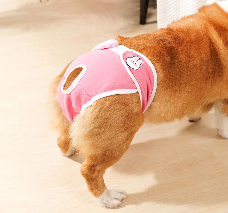 Reusable Female Dogs Diaper Pants Sanitary Female Dog Pants Diapers for Dogs Menstruation Pet Cat Physiological Safety Pants