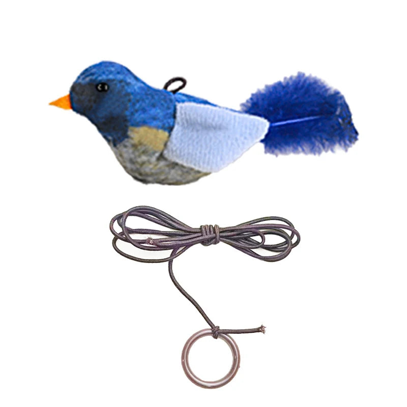 Catnip Bird Plush Toy – Lifelike Feathered Cat Teaser for Kittens & Cats